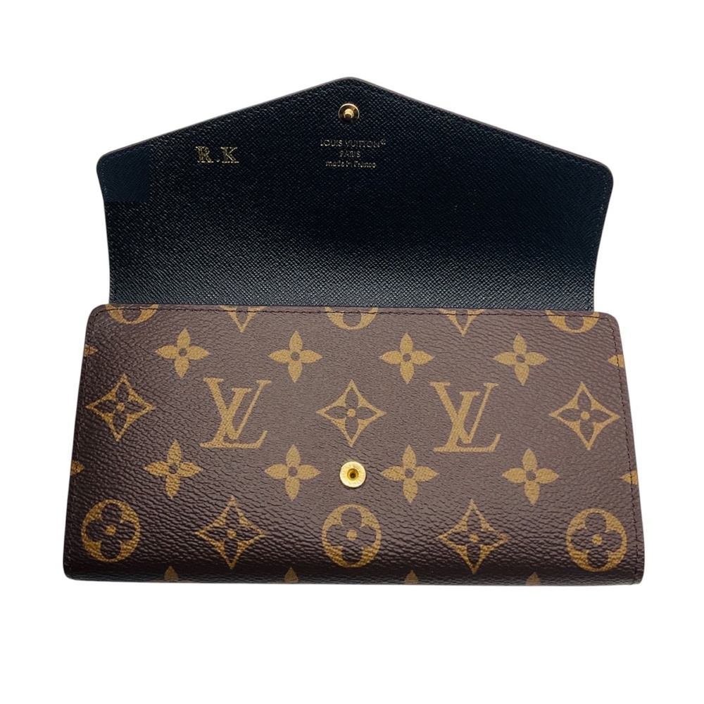 LOUIS VUITTON BROWN / TAN MONOGRAM CANVAS SARAH WALLET - Picture 10 of 15